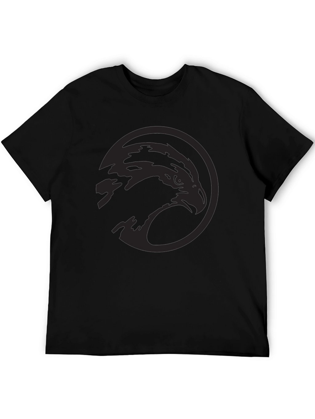 Mens Black Eagle Graphic Tee - Stylish & Modern