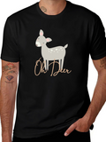 Oh Deer Cute Graphic Print T-Shirt