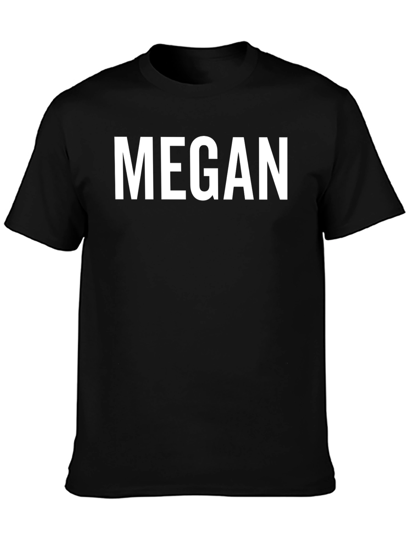 Personalized Name T-Shirt - Custom MEGAN Text Tee