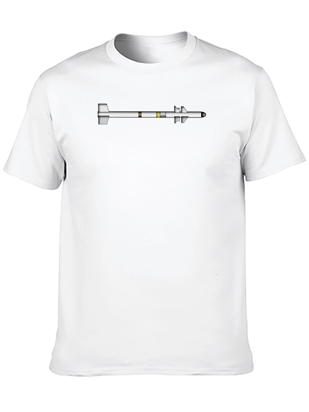 Missile Graphic Tee - Bold Black Cotton Shirt