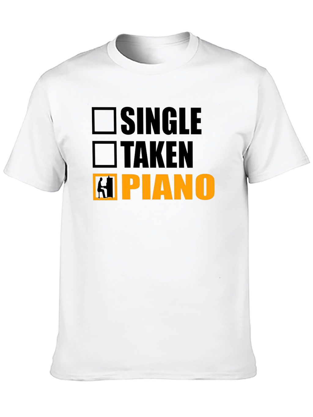Piano Player T-Shirt - Single Taken Musician Tee