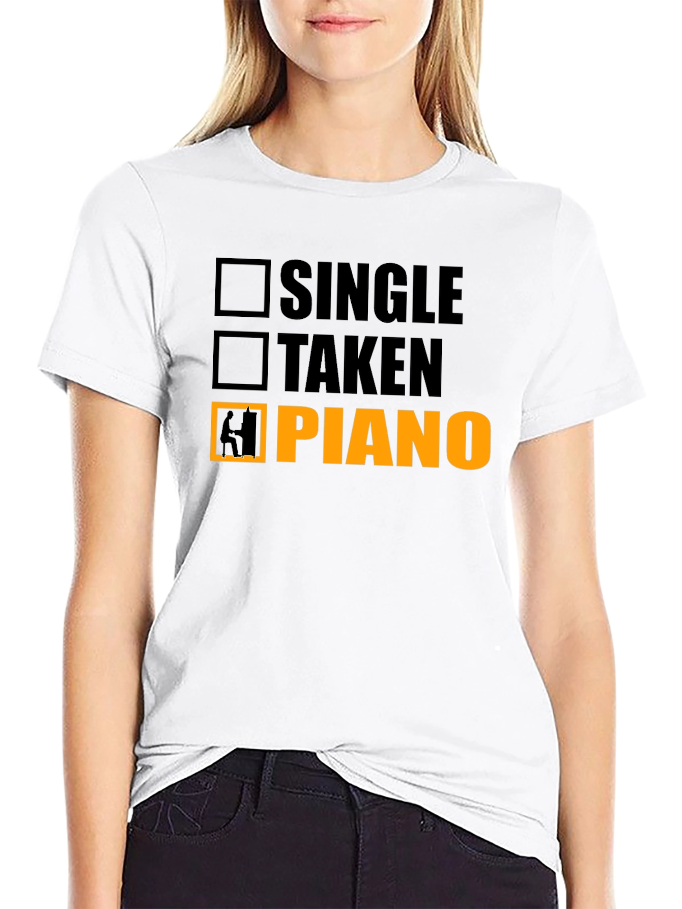 Piano Player T-Shirt - Single Taken Musician Tee