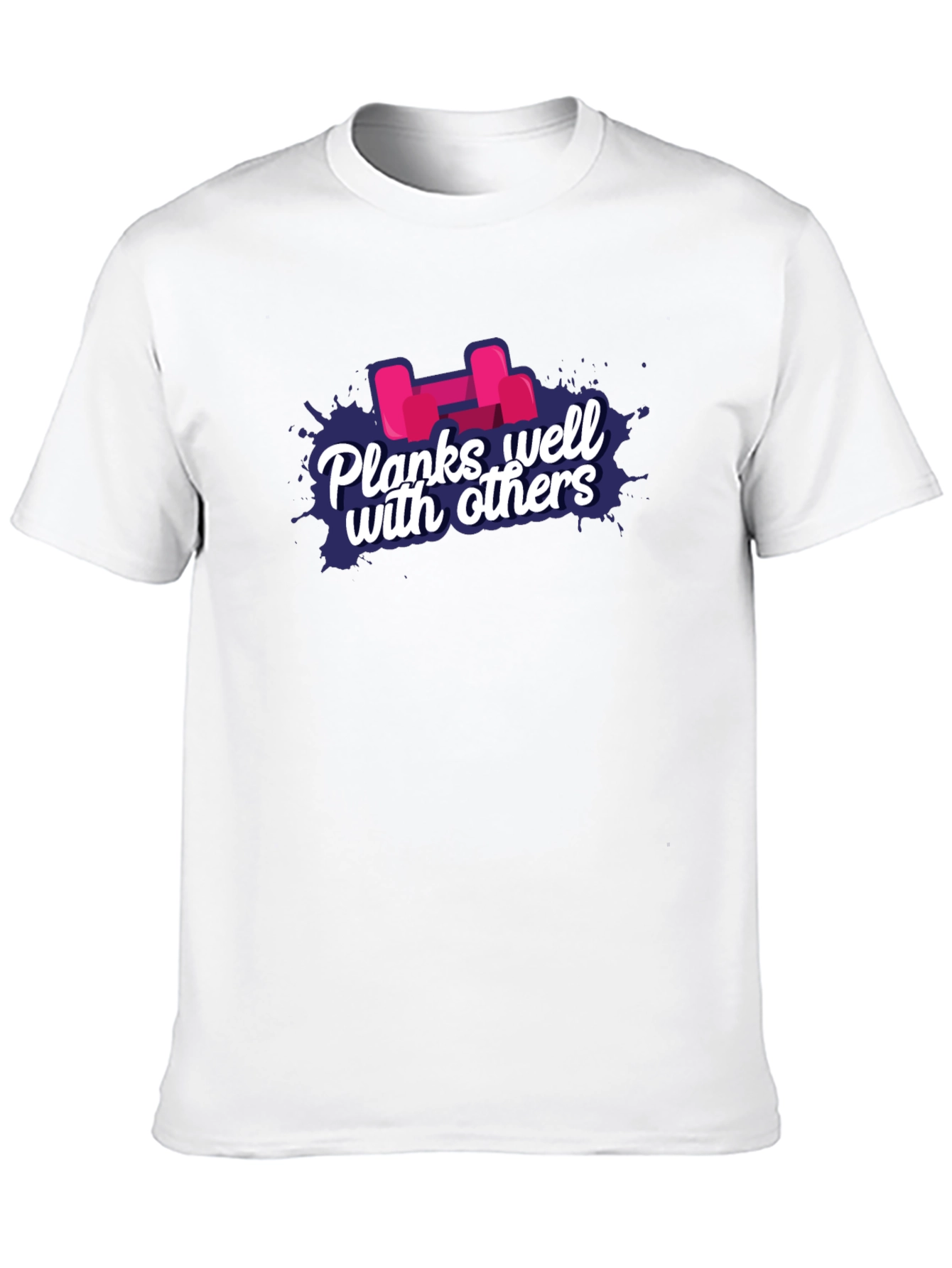 Planks Well with Others Black T-Shirt