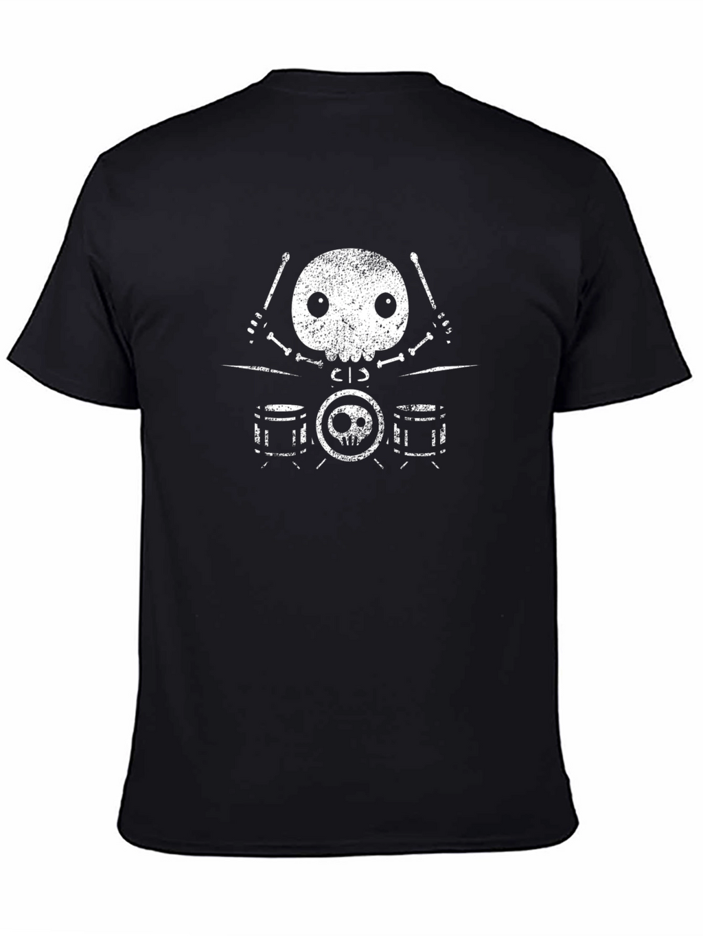 Skull Drummer Graphic Tee