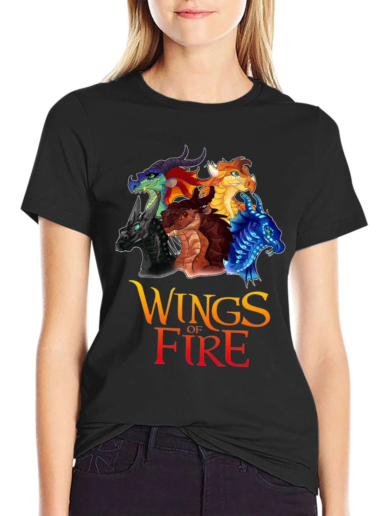 Wings of Fire Graphic T-Shirt - Dragon Design