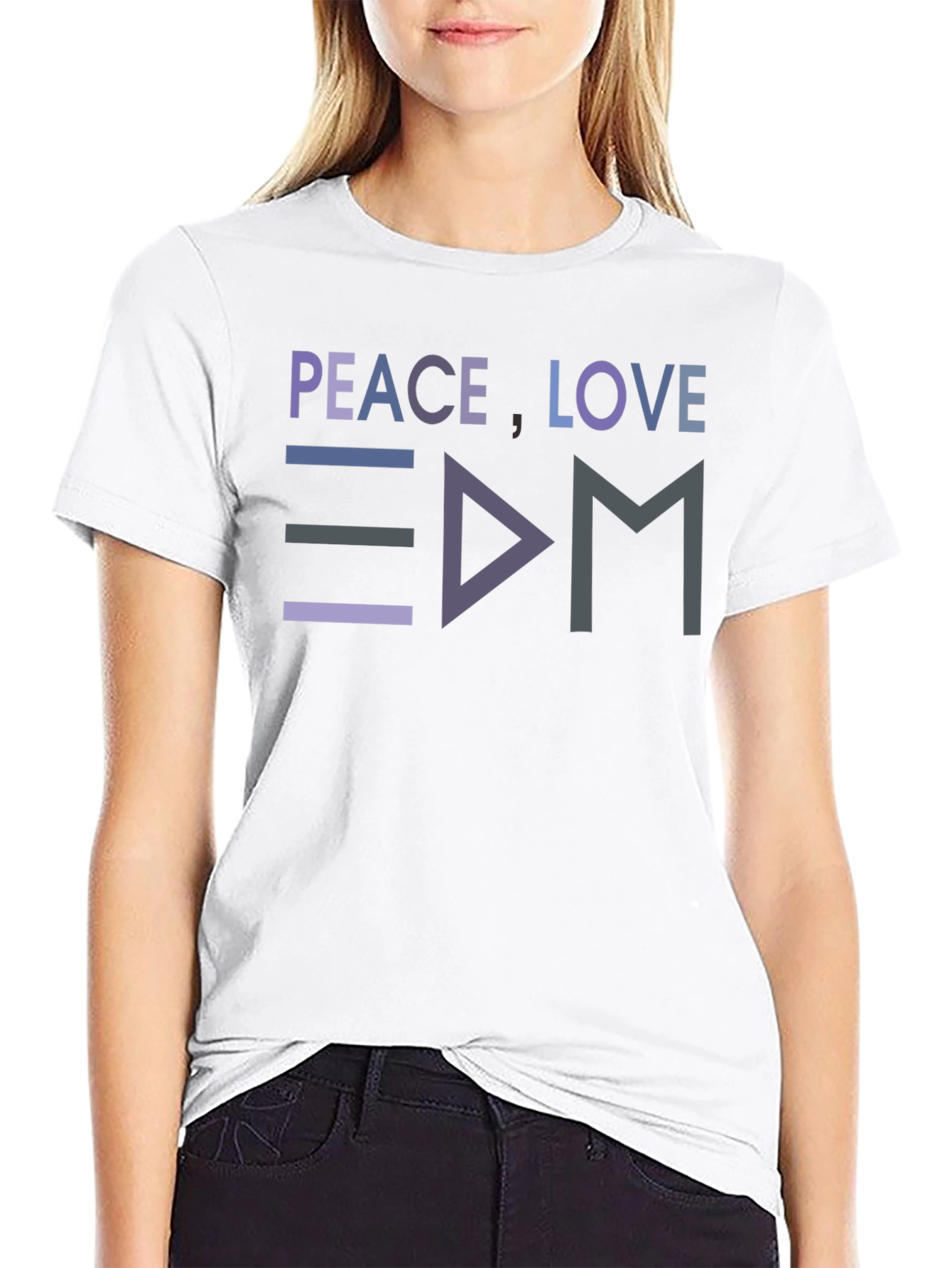 Peace Love EDM T-Shirt - Music Festival Rave Apparel