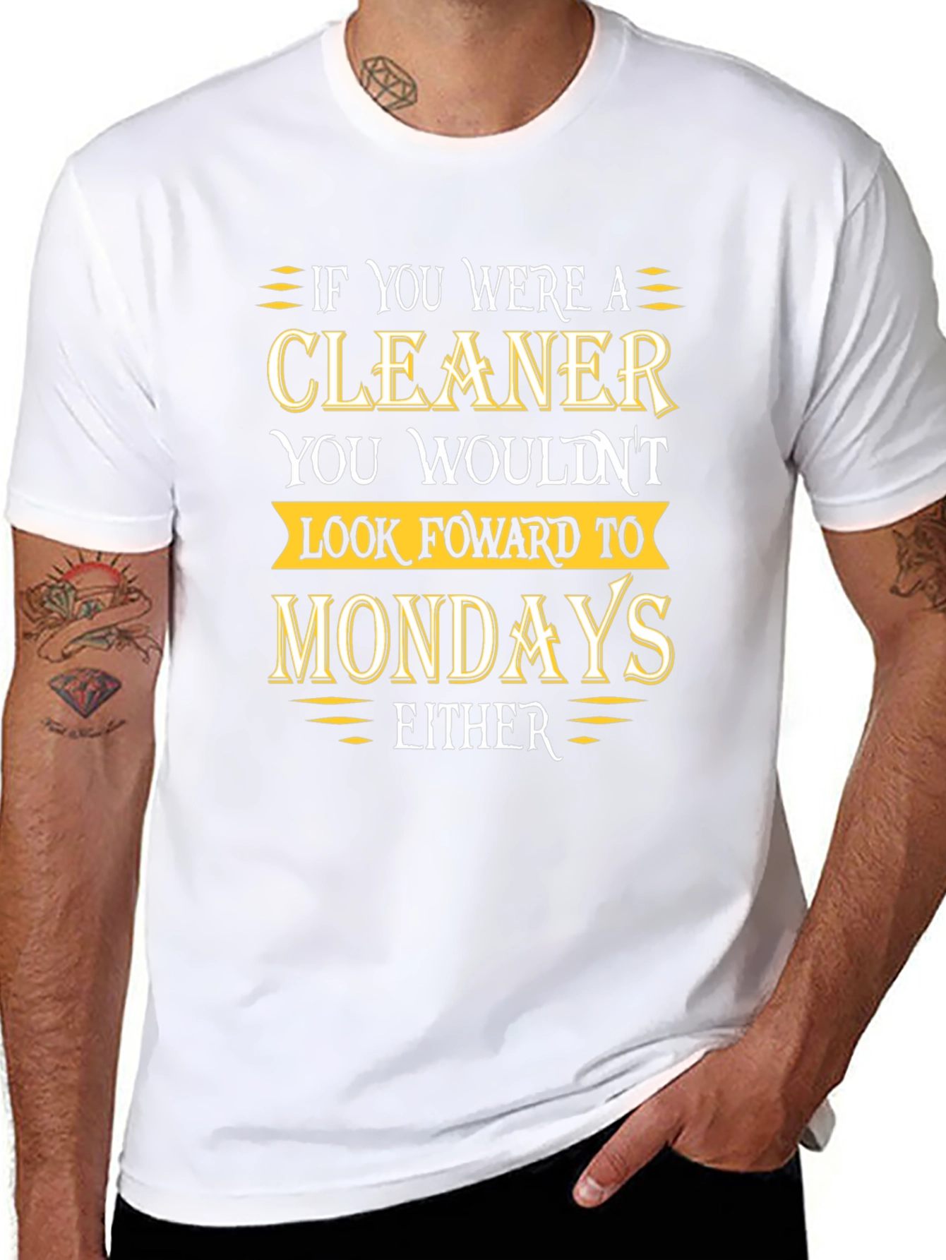 Cleaner Mondays Humor T-Shirt