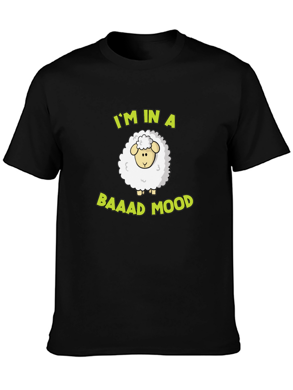 Baaad Mood Sheep T-Shirt - Funny Graphic Tee