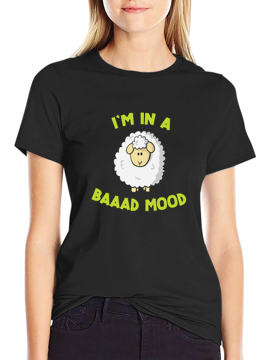 Baaad Mood Sheep T-Shirt - Funny Graphic Tee