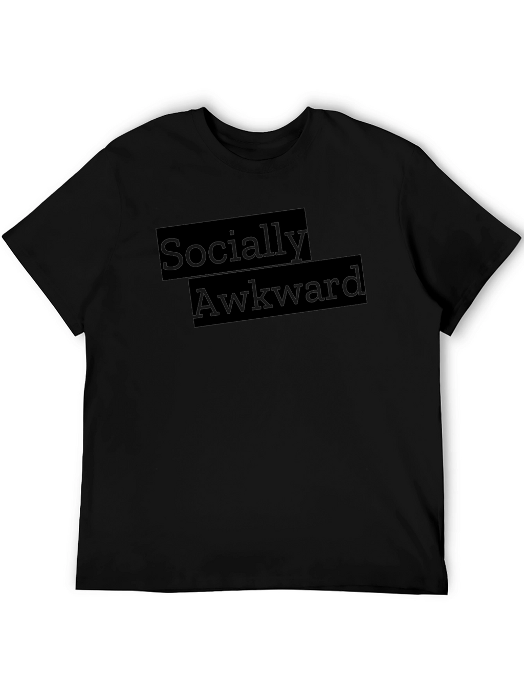 Socially Awkward Graphic Tee - Black