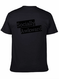 Socially Awkward Graphic Tee - Black