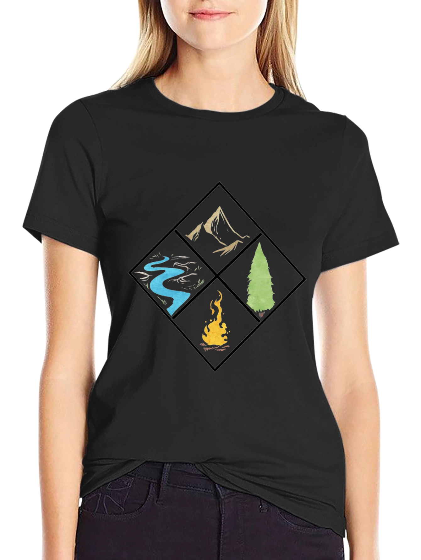 Nature Elements Graphic T-Shirt - Camping & Outdoors