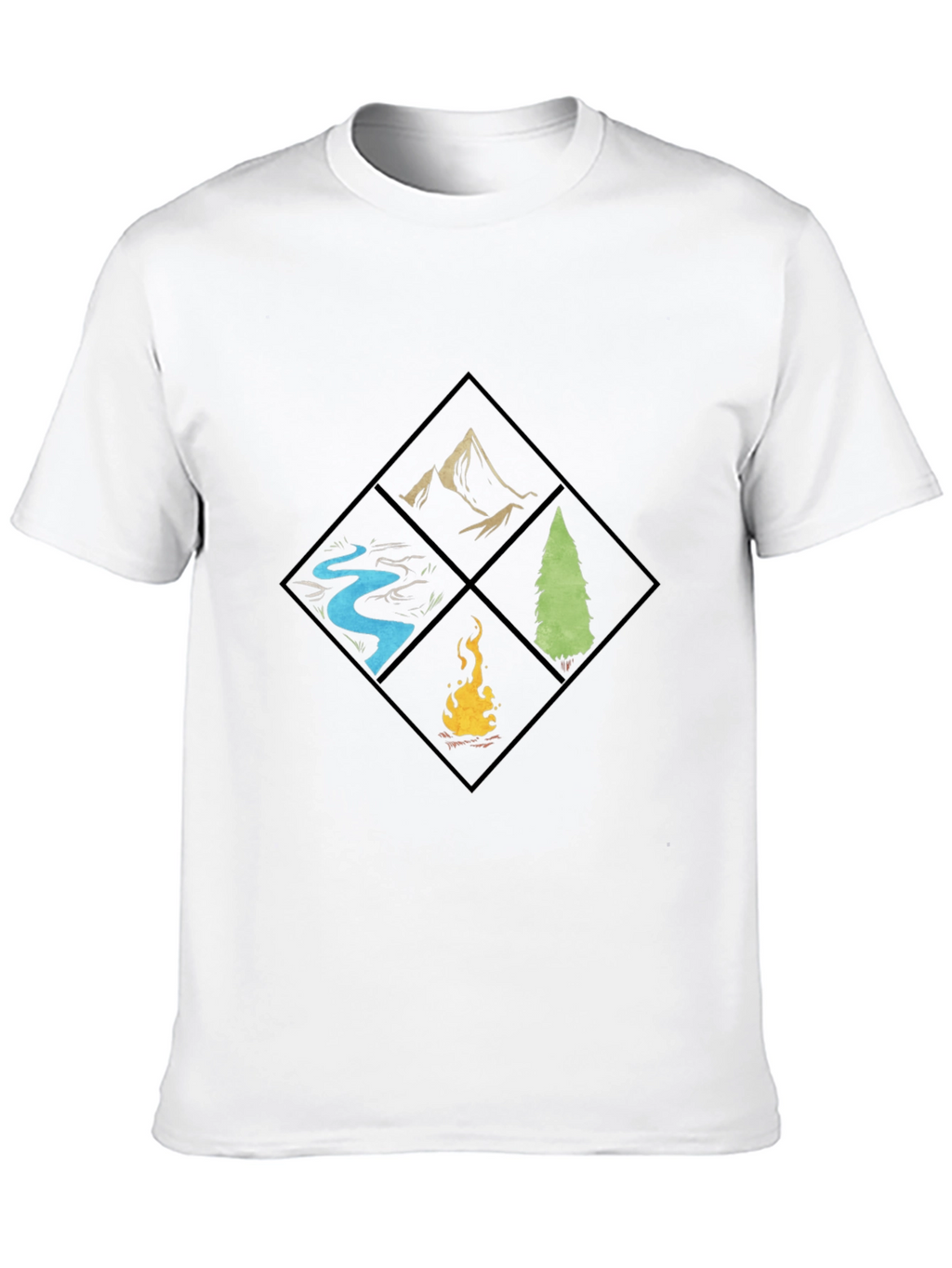 Nature Elements Graphic T-Shirt - Camping & Outdoors