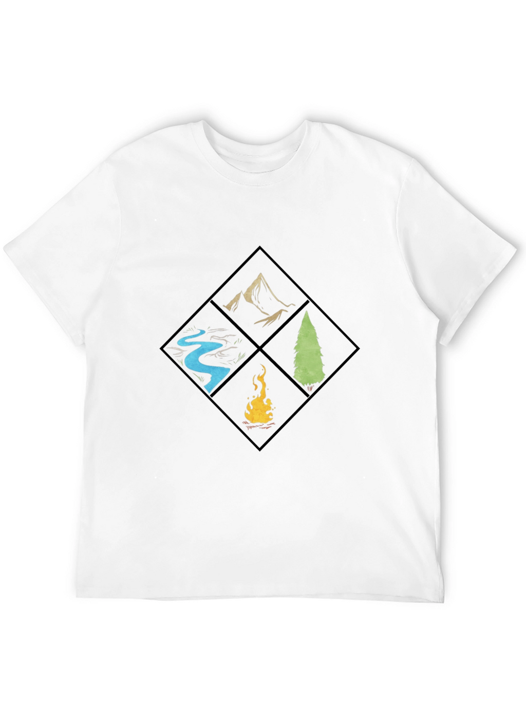 Nature Elements Graphic T-Shirt - Camping & Outdoors