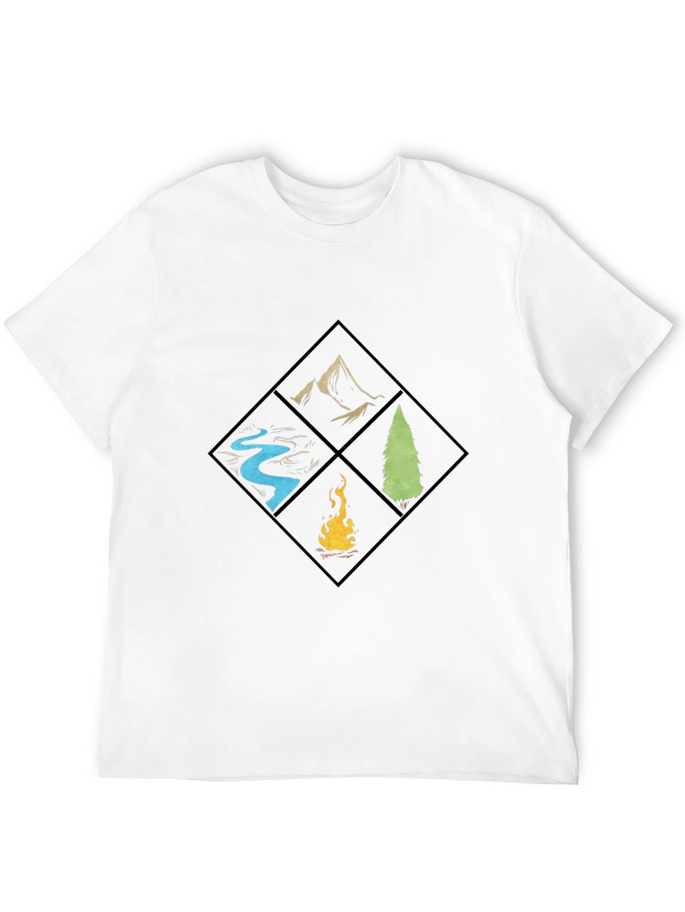 Nature Elements Graphic T-Shirt - Camping & Outdoors