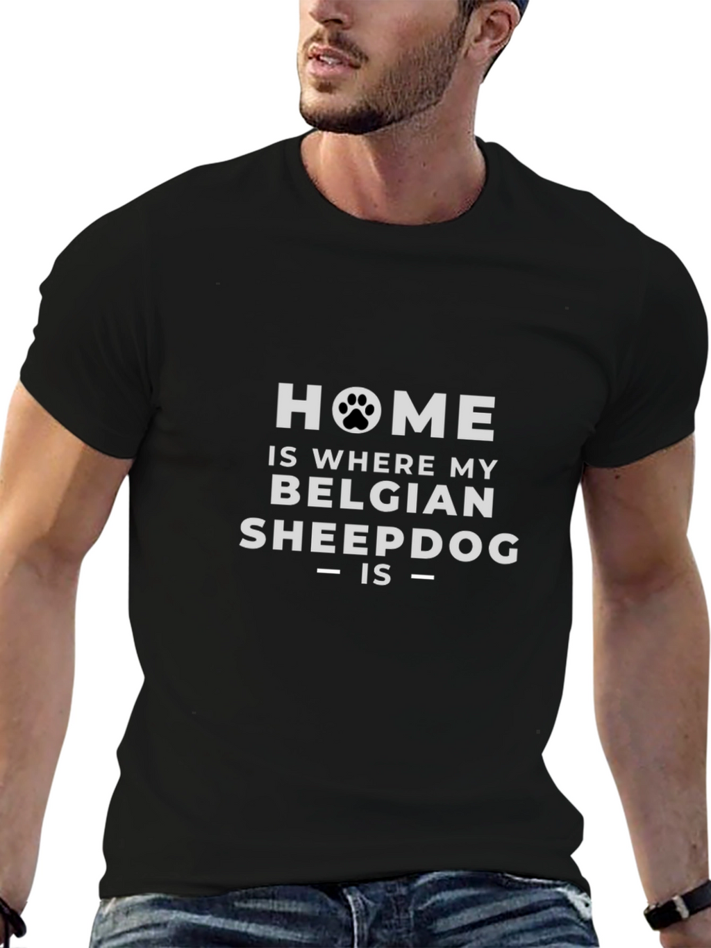 Home is Where My Belgian Sheepdog Is T-Shirt