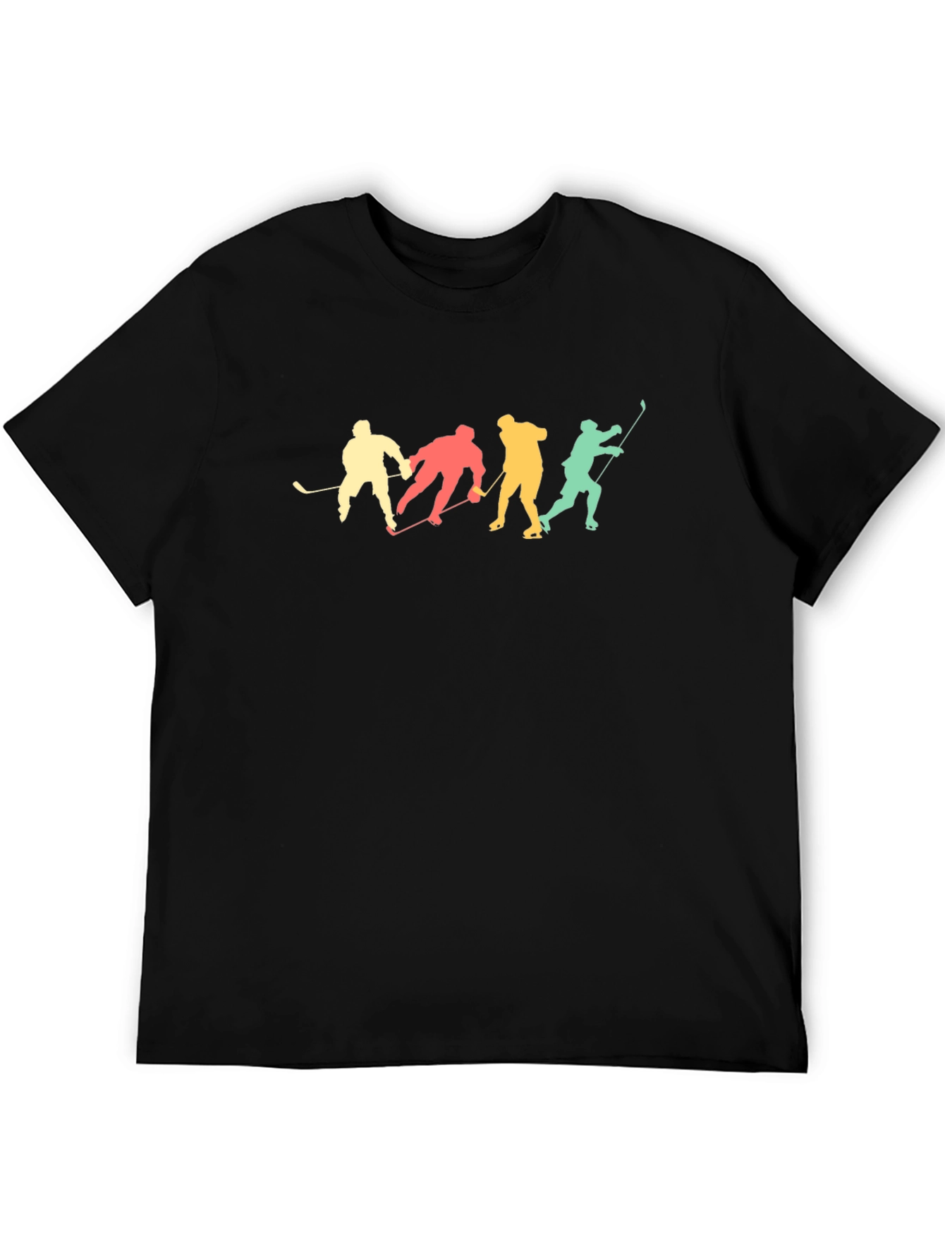 Retro Hockey Player Silhouette T-Shirt