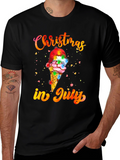Christmas in July T-Shirt Ice Cream Santa Hat