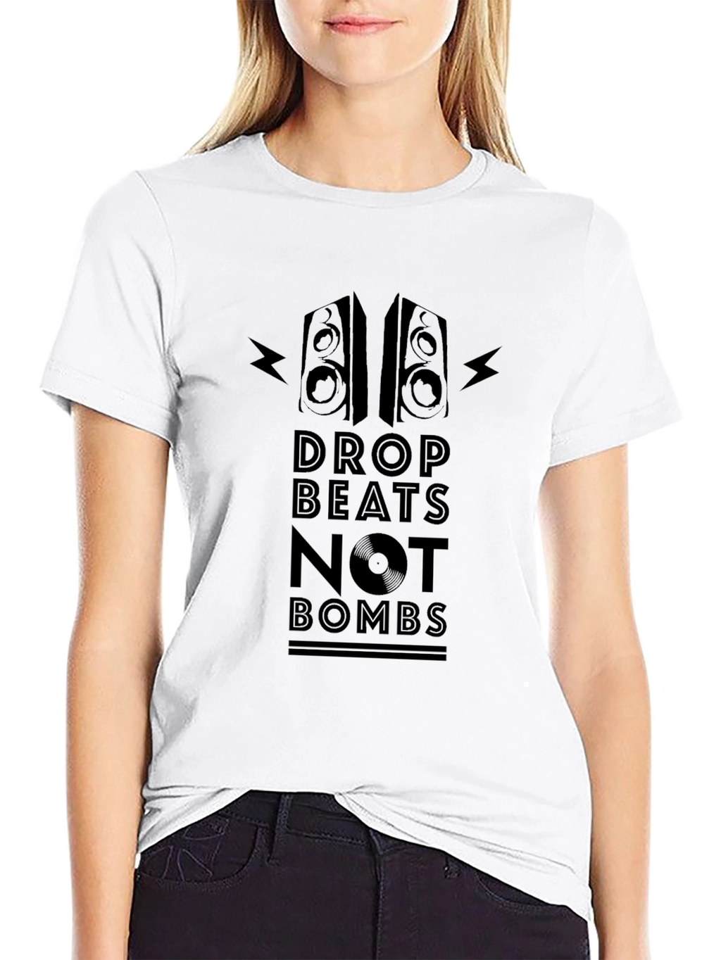 Drop Beats Not Bombs T-Shirt - Music Lover Tee