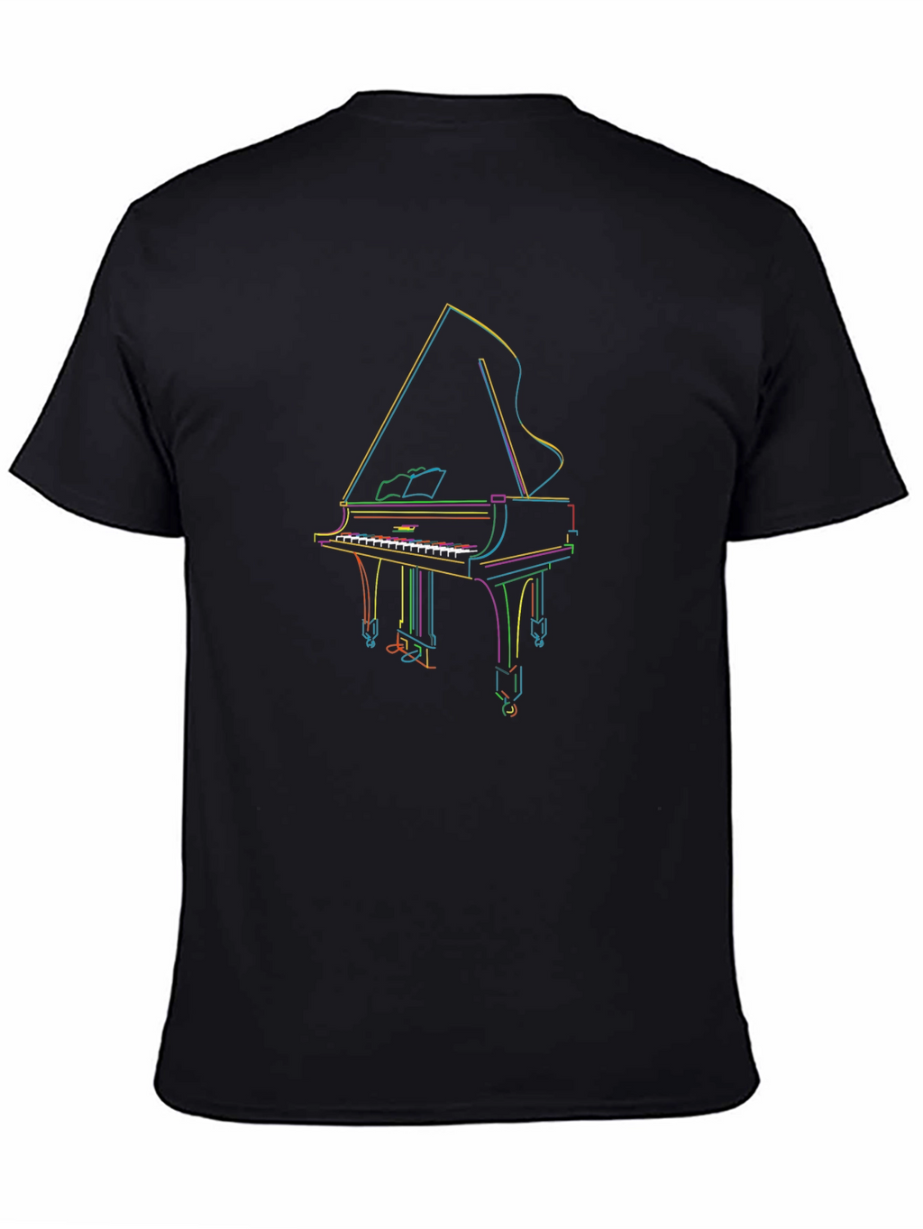 Rainbow Grand Piano T-Shirt - Musicians Statement
