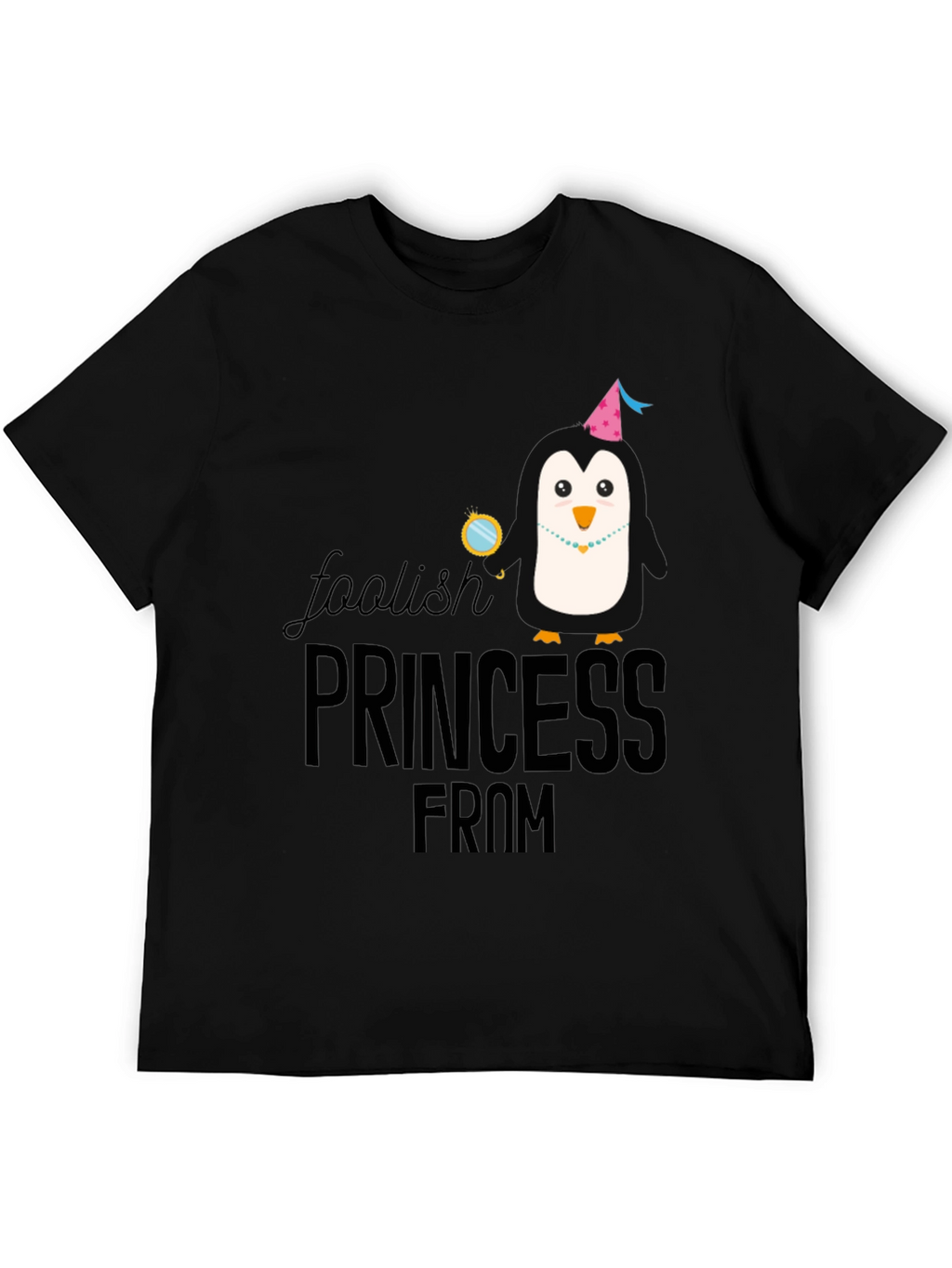 Foolish Princess Graphic Tee - Black