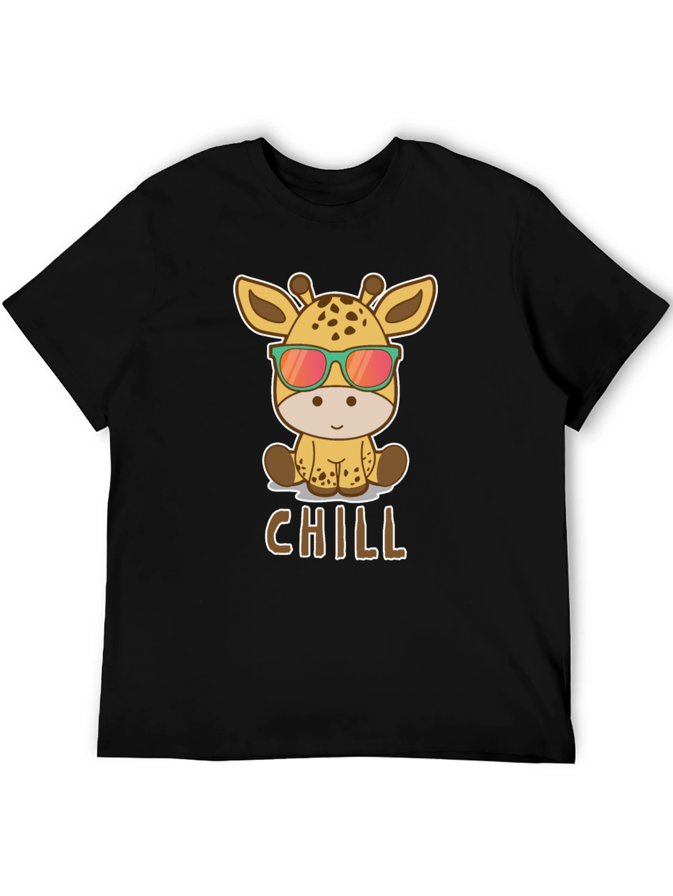 Chill Giraffe T-Shirt - Cool Animal Graphic Tee