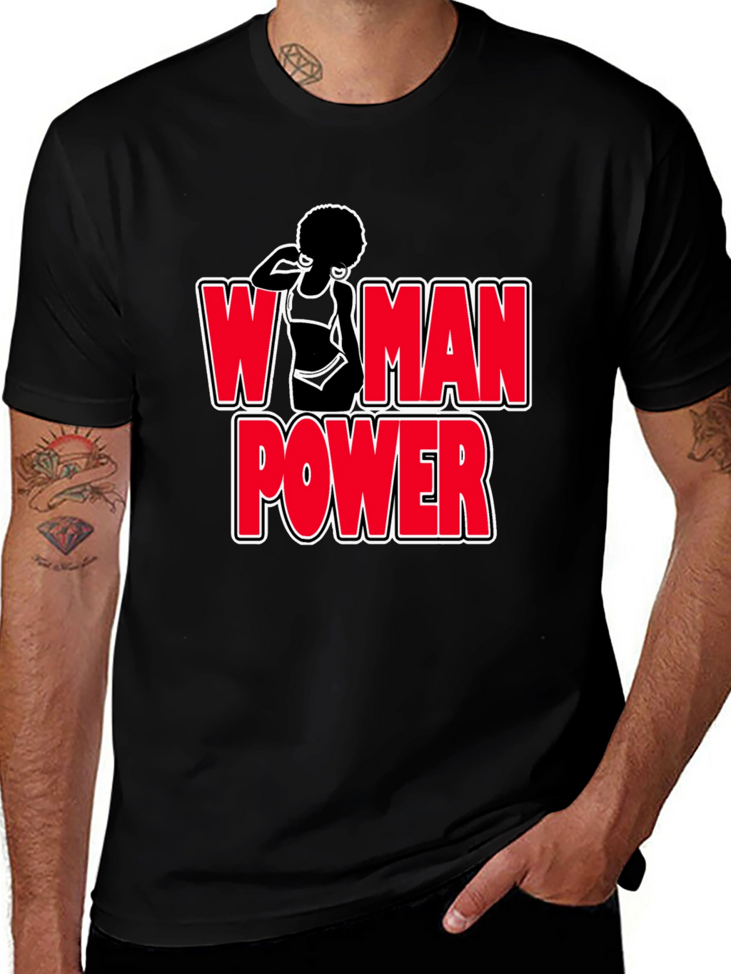 Woman Power Graphic T-Shirt - Bold Feminist Design