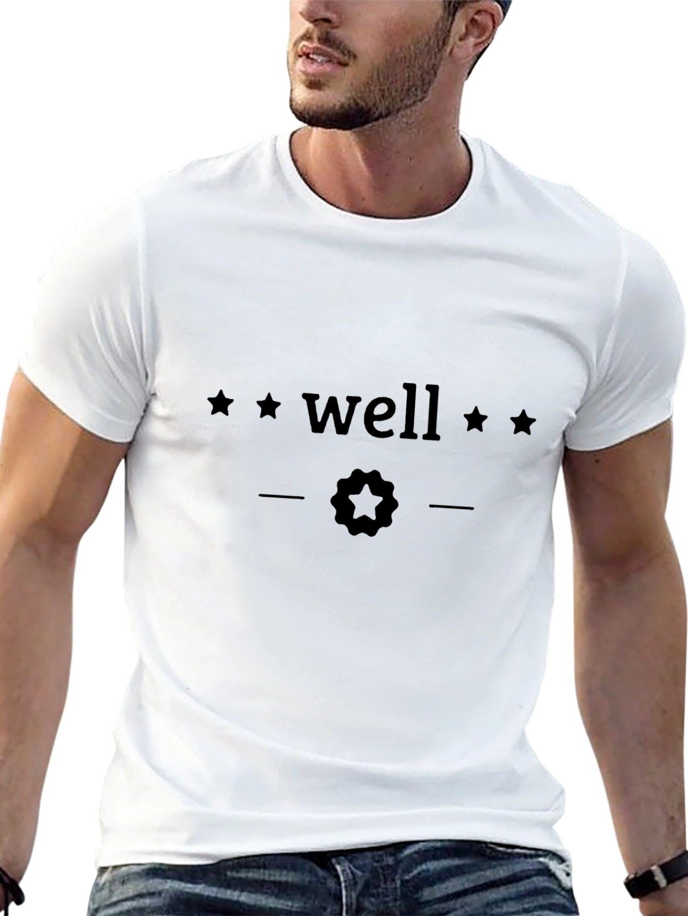 Well Stars Graphic Tee - Classic Black T-Shirt