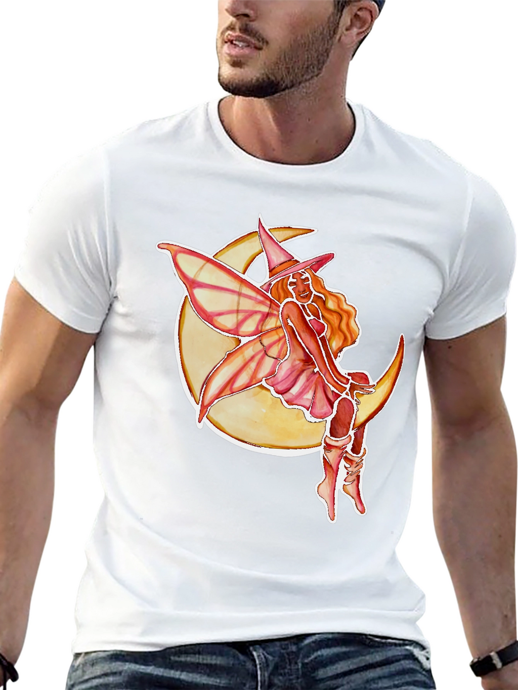 Moon Fairy Black T-Shirt
