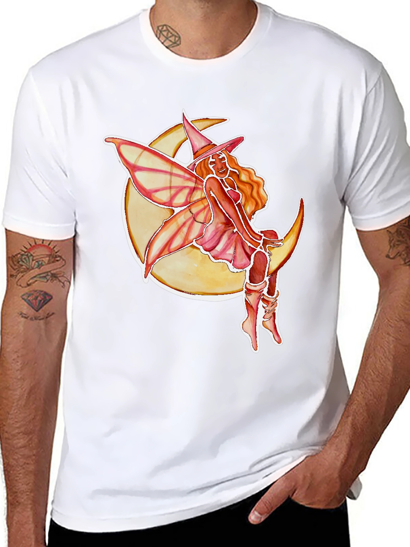 Moon Fairy Black T-Shirt