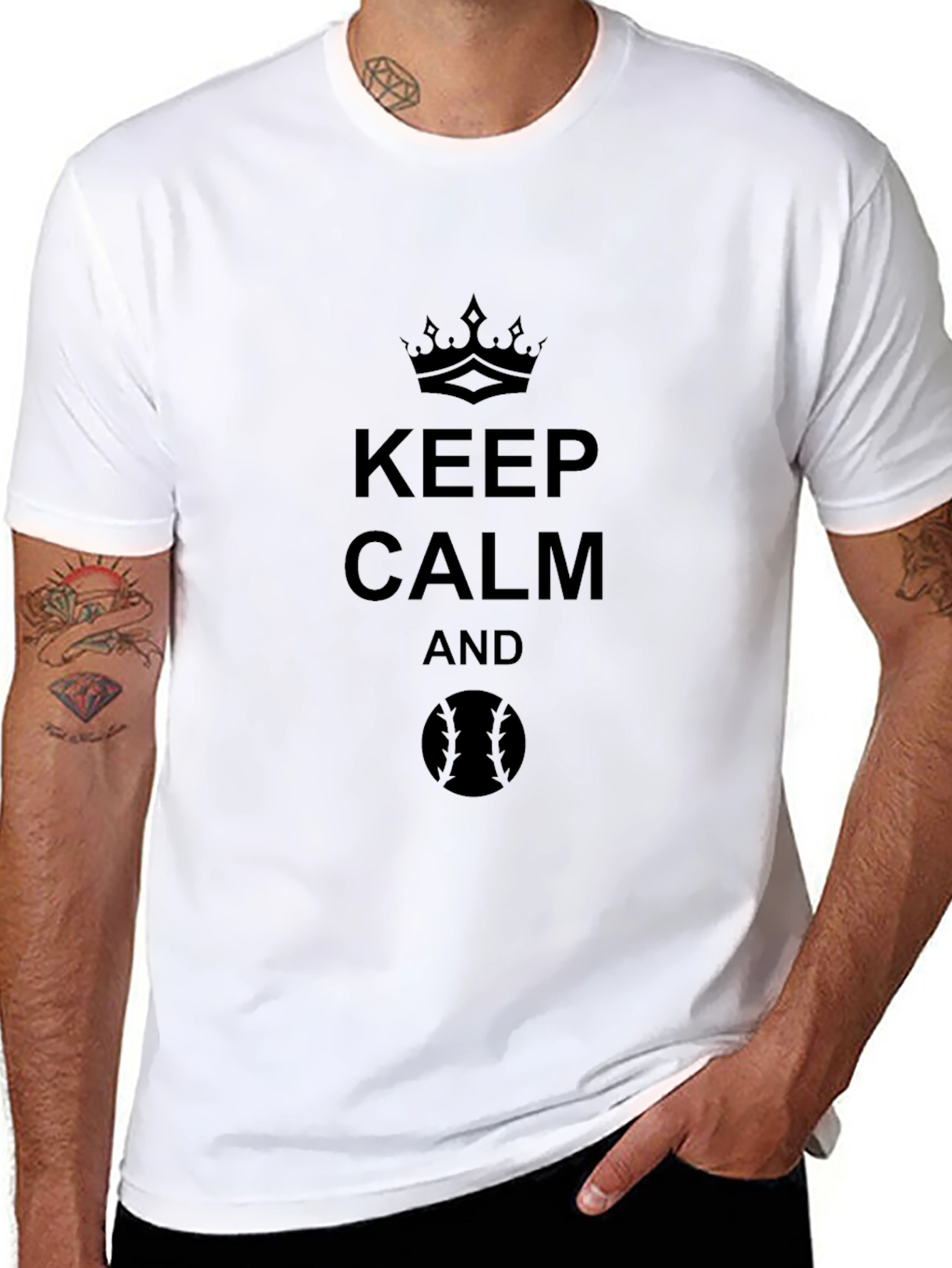 Keep Calm Baseball T-Shirt
