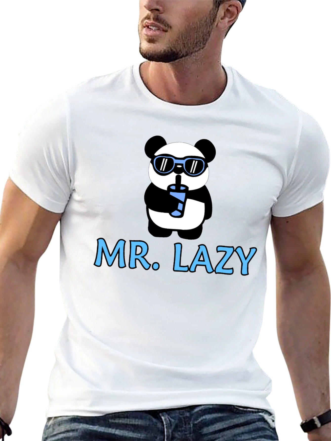 Mr. Lazy Panda Graphic T-Shirt