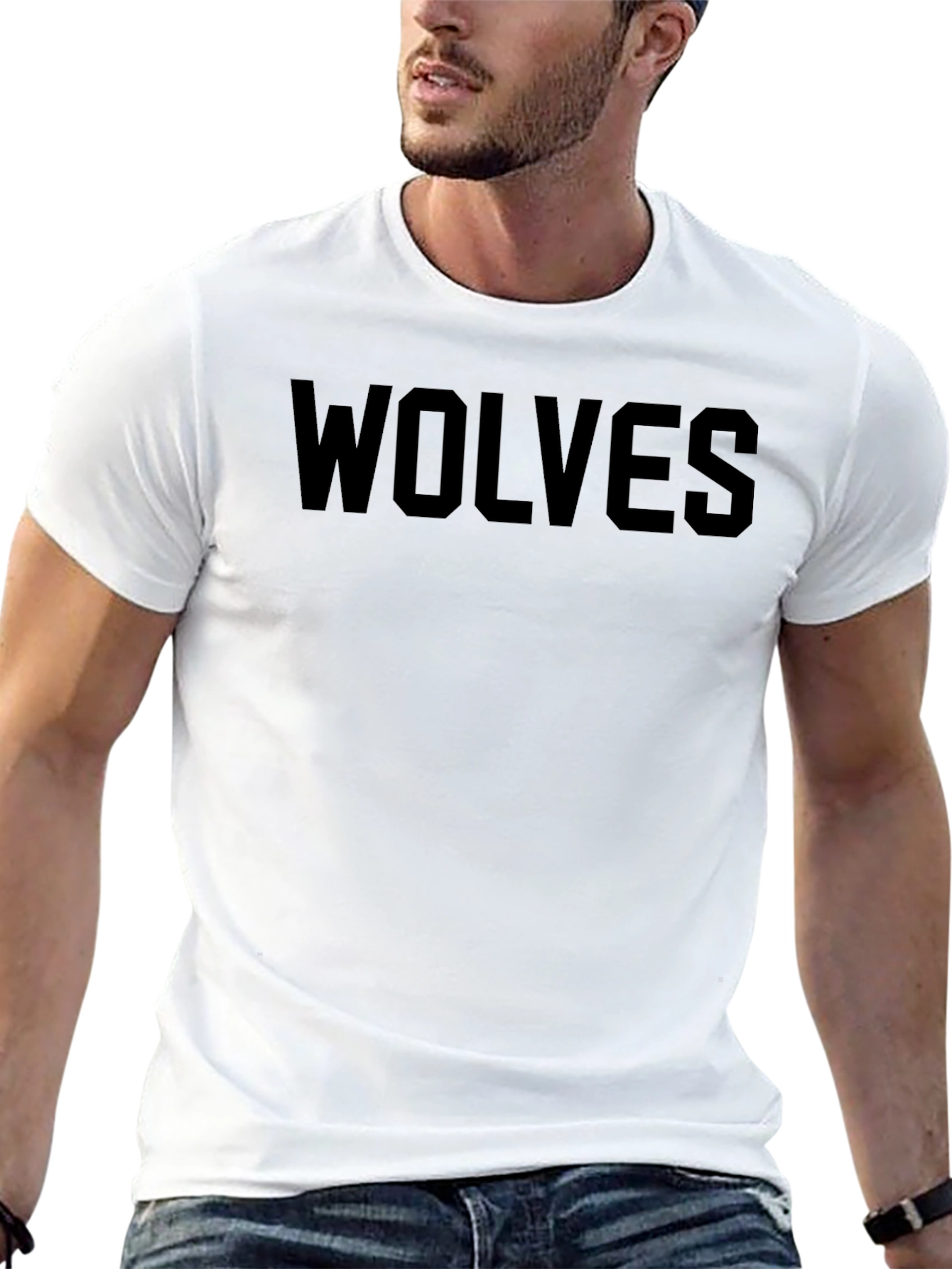 Wolves Graphic T-Shirt - Bold Black Tee