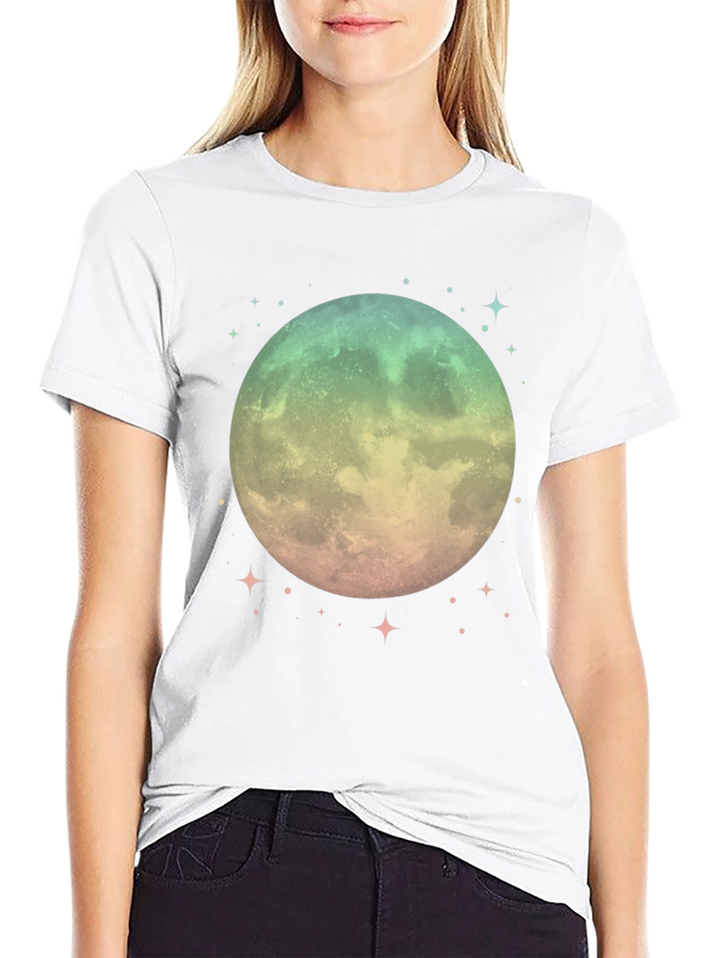 Mystic Moon Graphic Tee - Unisex Black T-Shirt