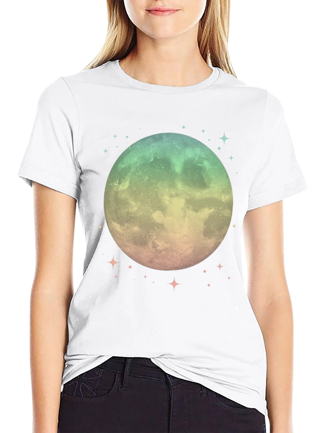 Mystic Moon Graphic Tee - Unisex Black T-Shirt