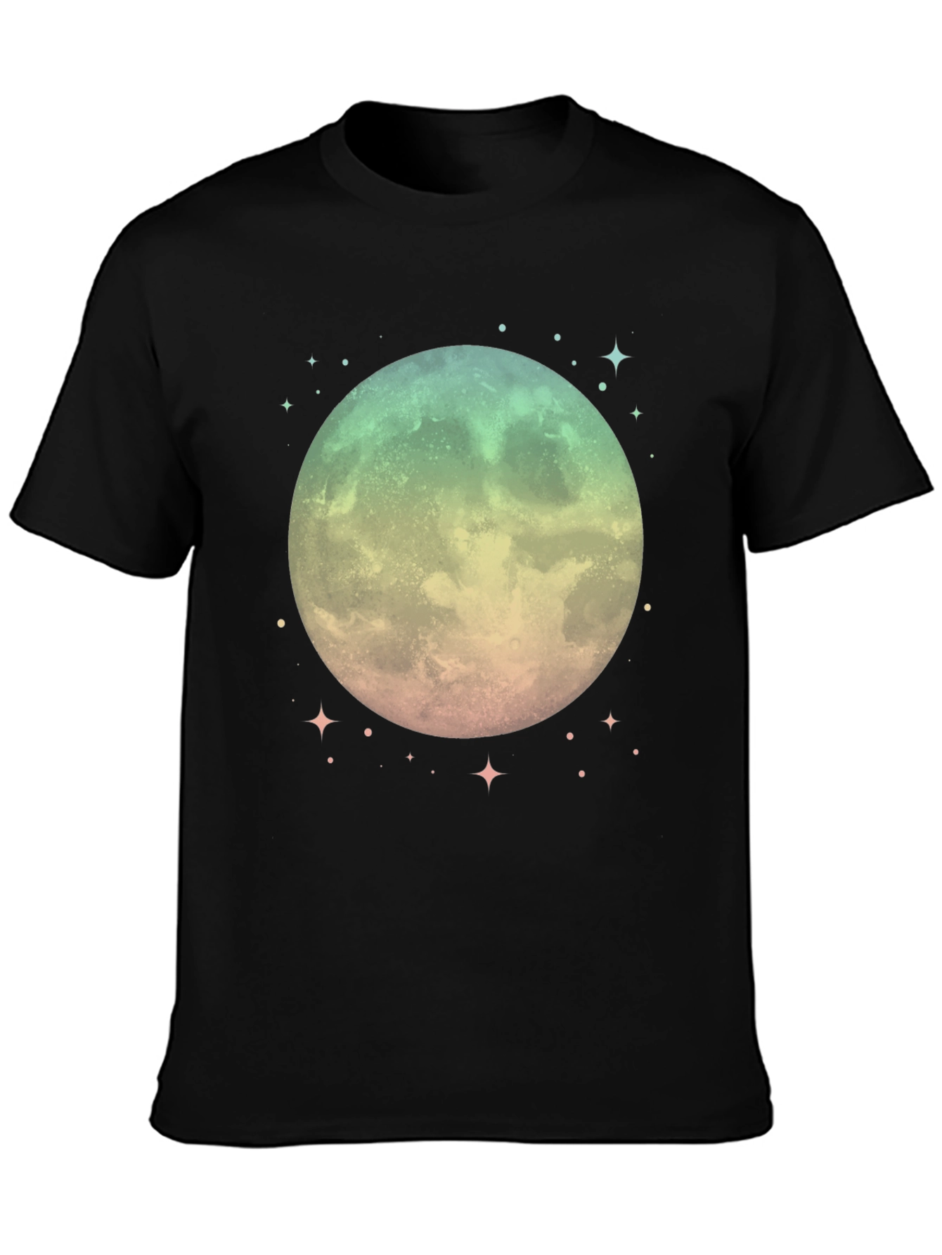 Mystic Moon Graphic Tee - Unisex Black T-Shirt