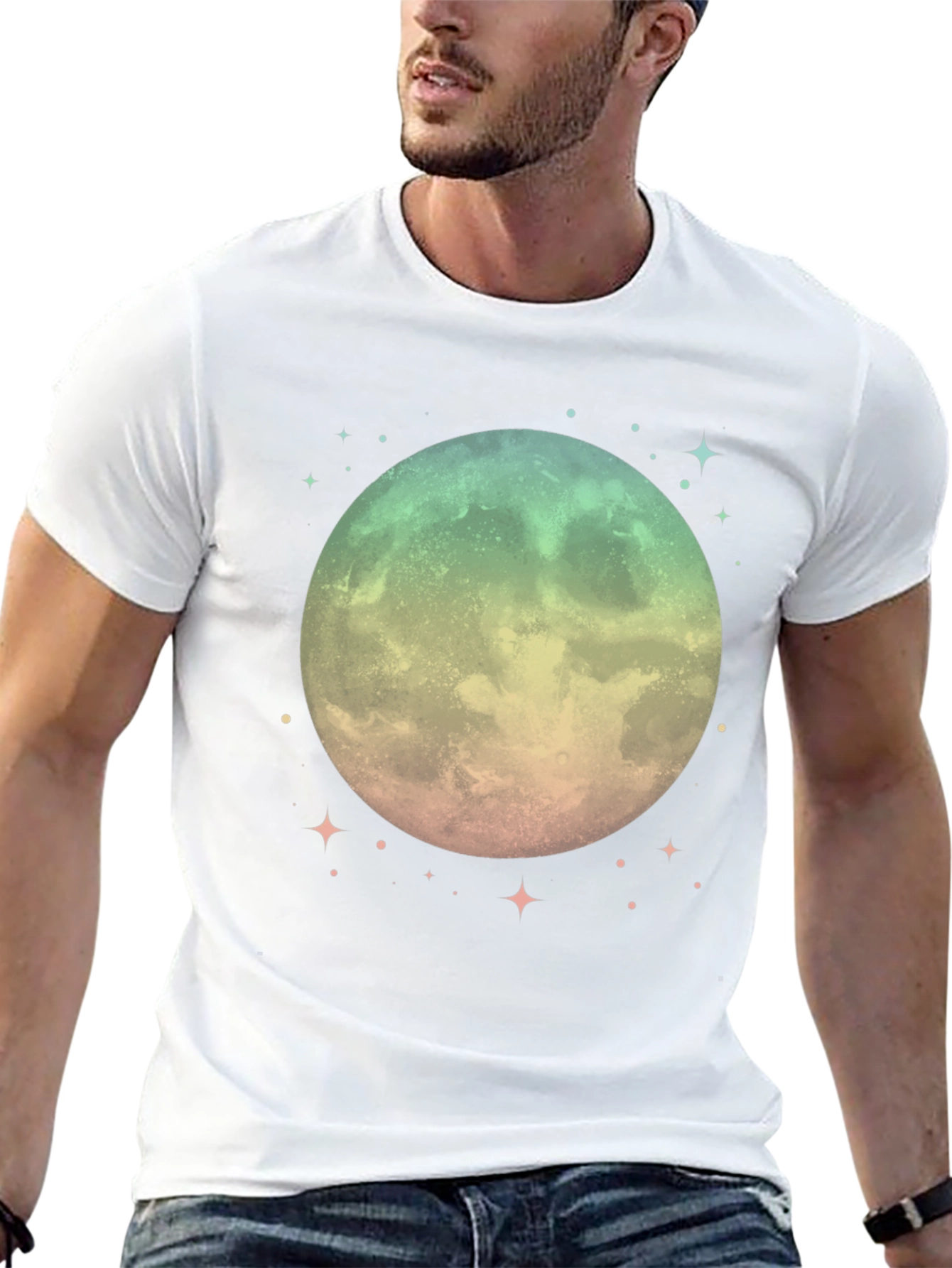 Mystic Moon Graphic Tee - Unisex Black T-Shirt