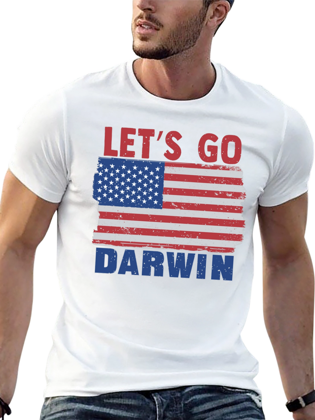 Lets Go Darwin American Flag T-Shirt