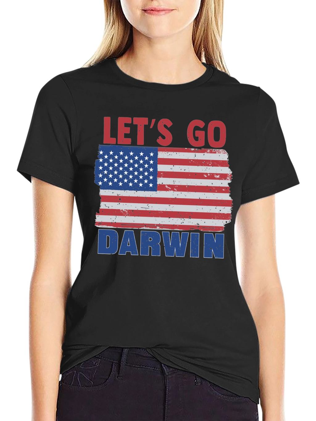 Lets Go Darwin American Flag T-Shirt