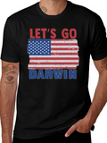 Lets Go Darwin American Flag T-Shirt