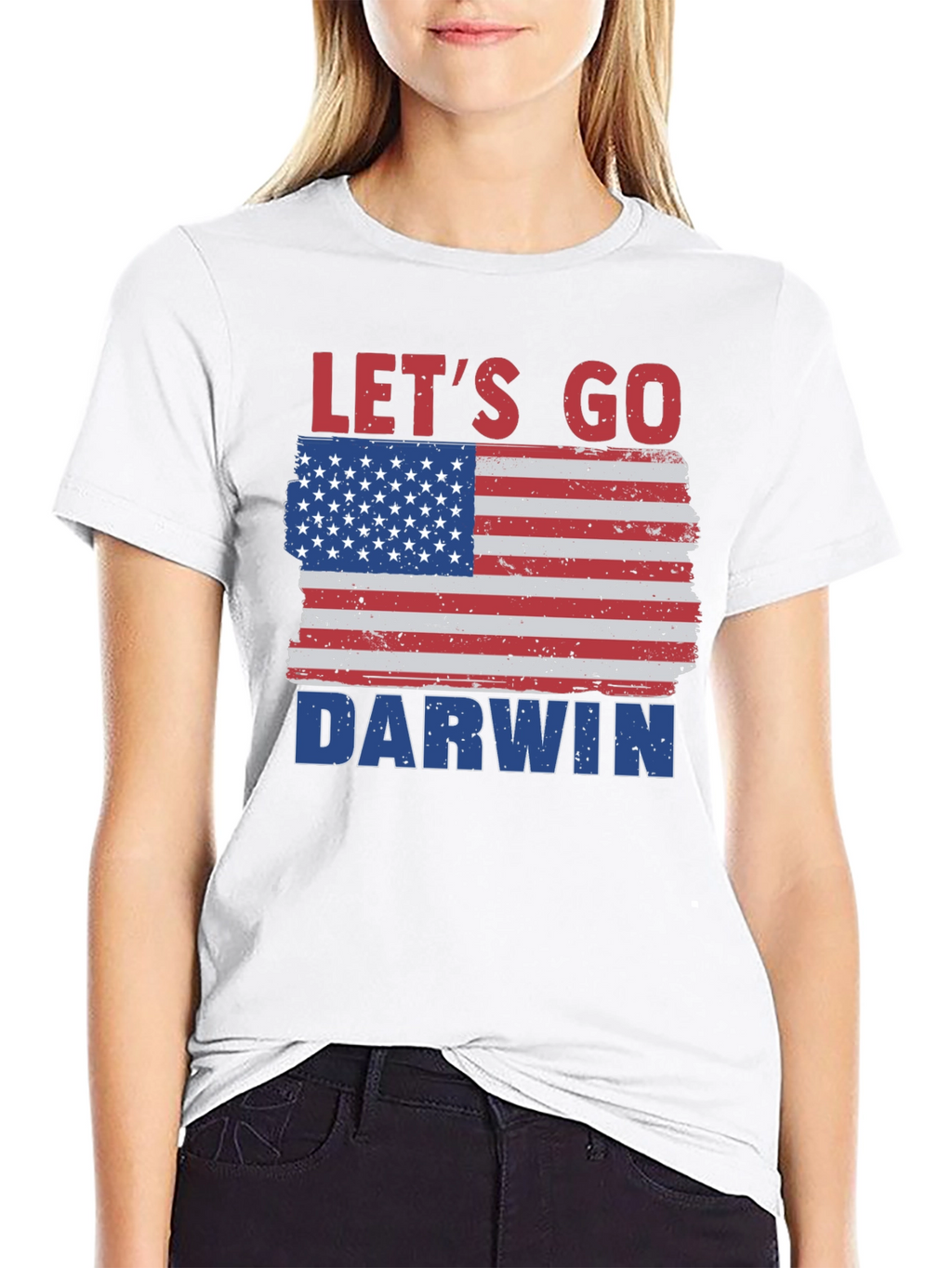 Lets Go Darwin American Flag T-Shirt
