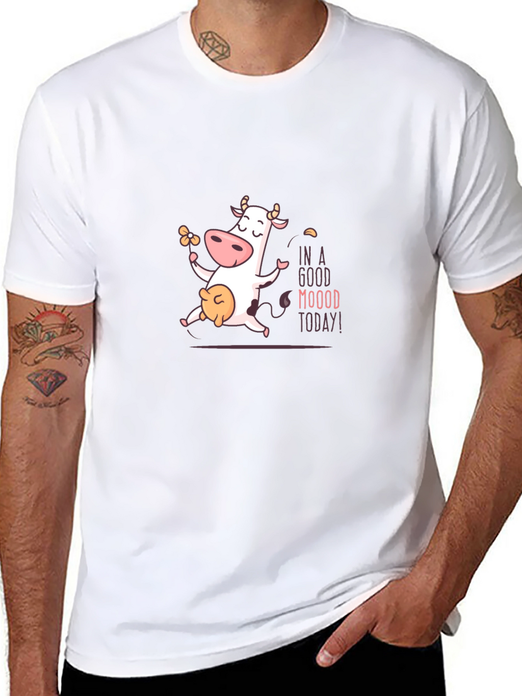 Funny Cow T-Shirt - In A Good Moood Today!