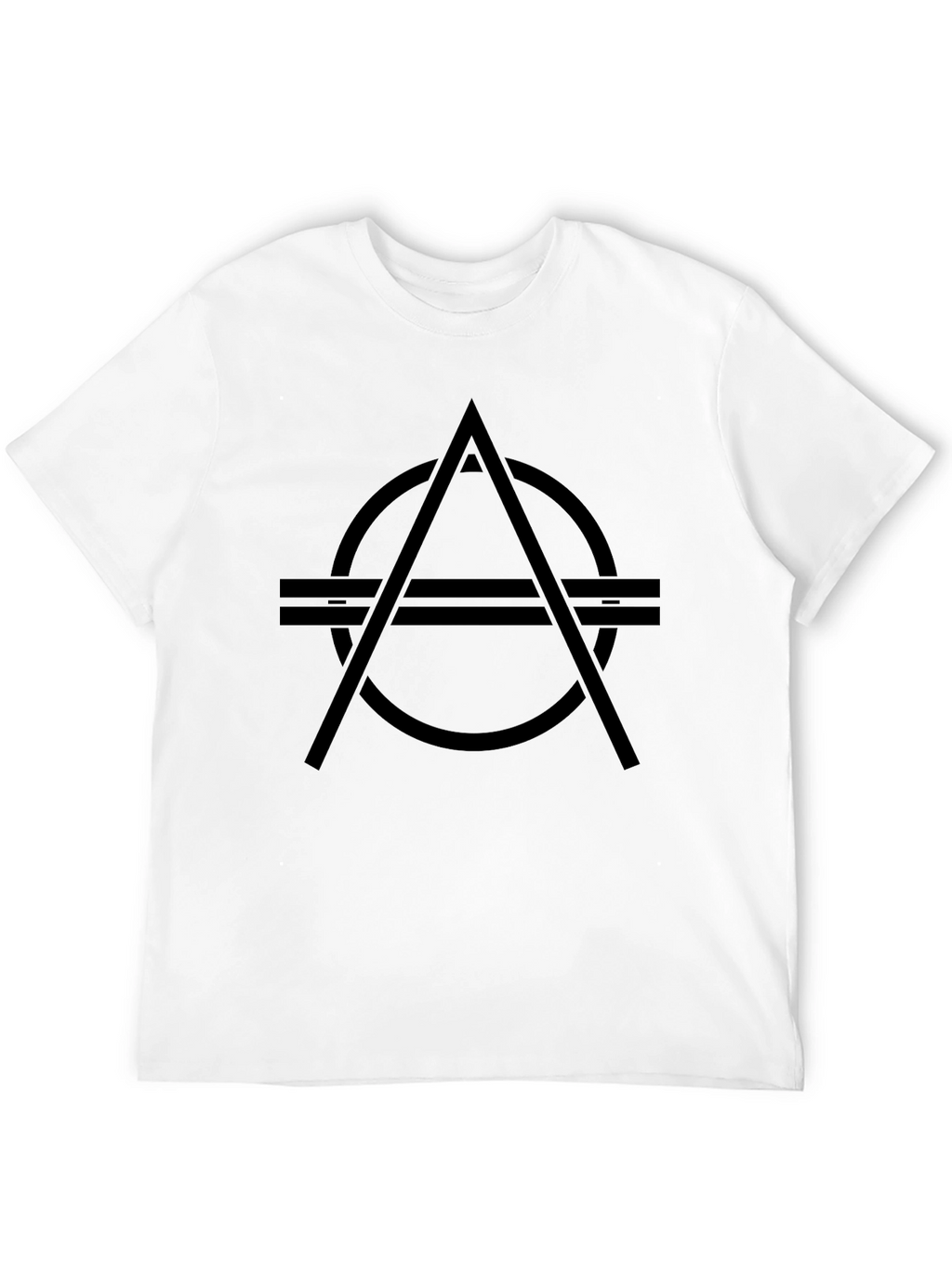 Abstract Symbol Black Graphic T-Shirt