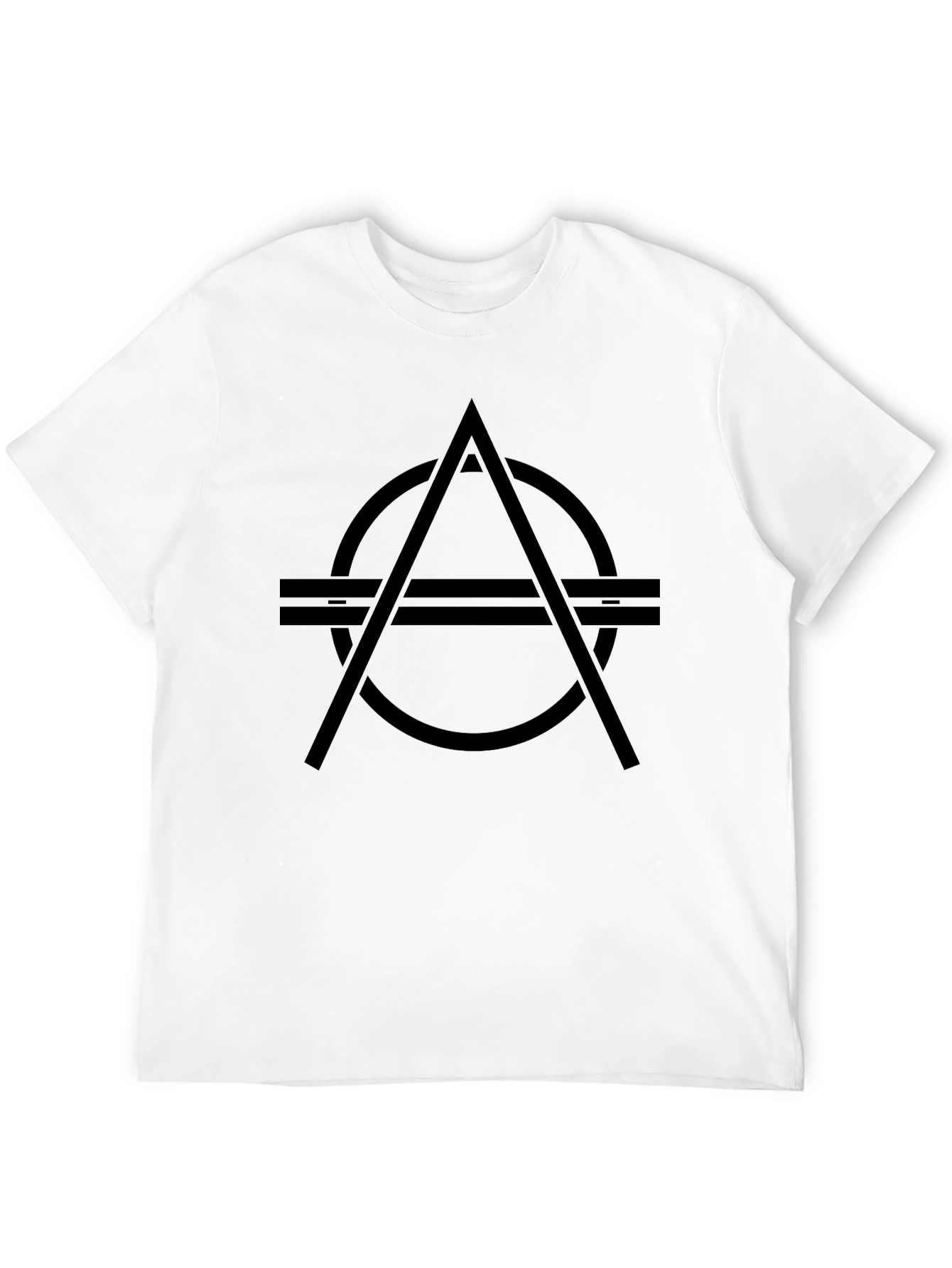 Abstract Symbol Black Graphic T-Shirt