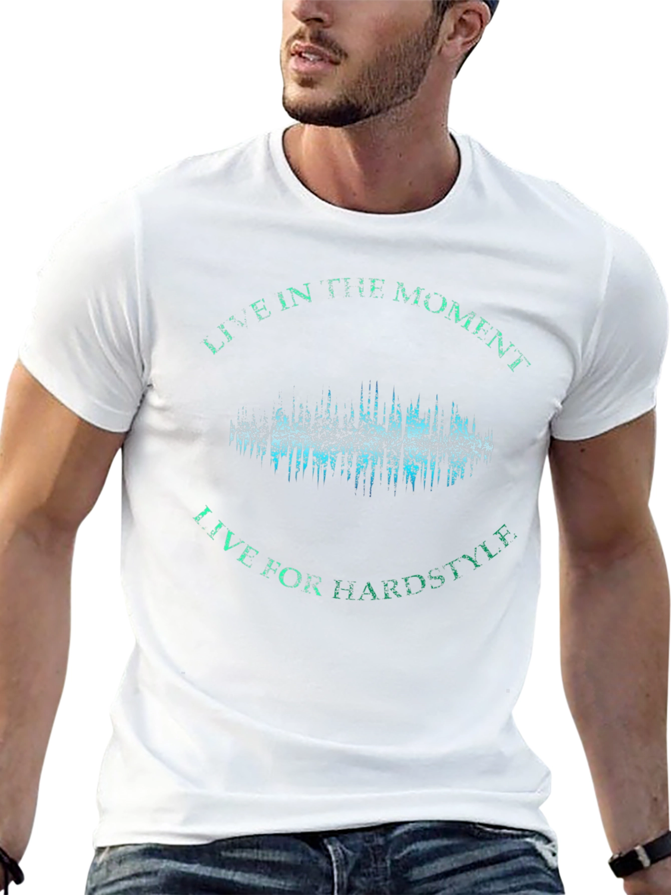 Live In The Moment Black Graphic Tee