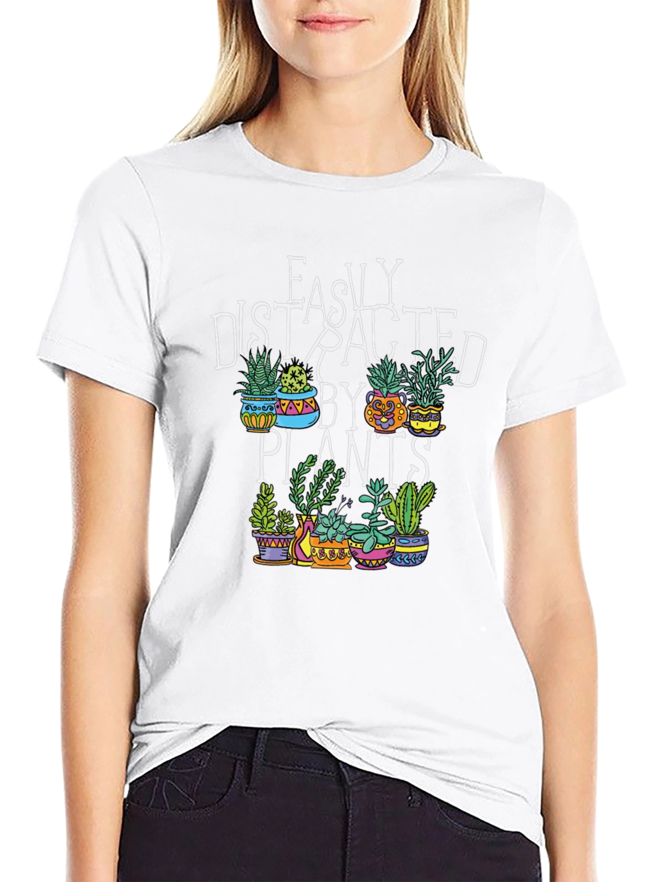 Easily Distracted by Plants Graphic T-Shirt