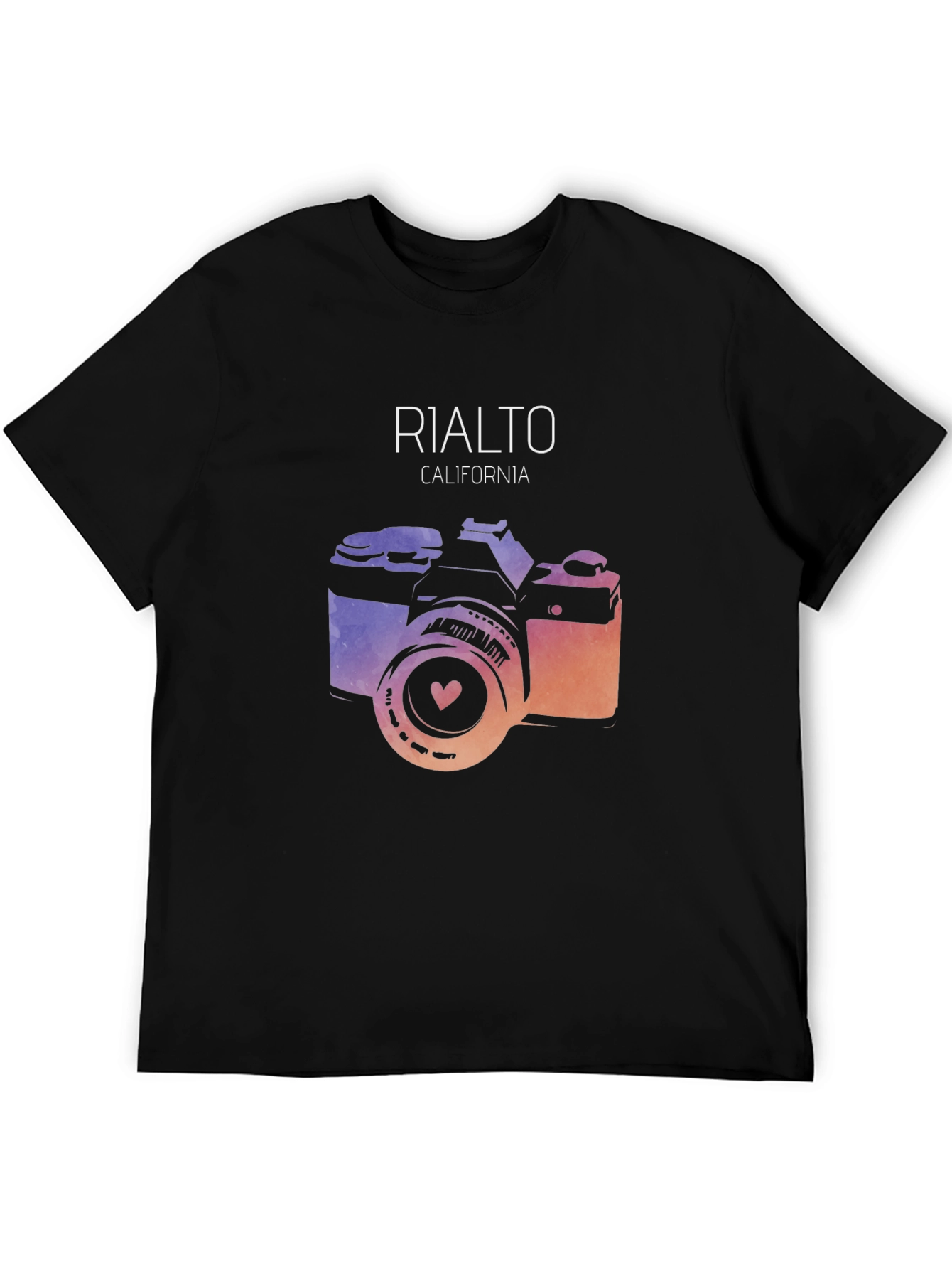 Rialto California Camera Graphic Tee