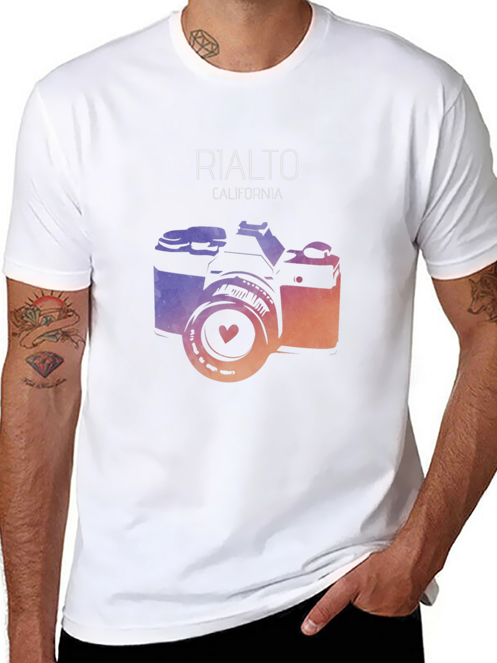 Rialto California Camera Graphic Tee