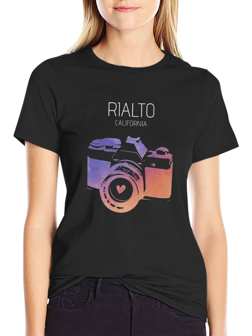 Rialto California Camera Graphic Tee