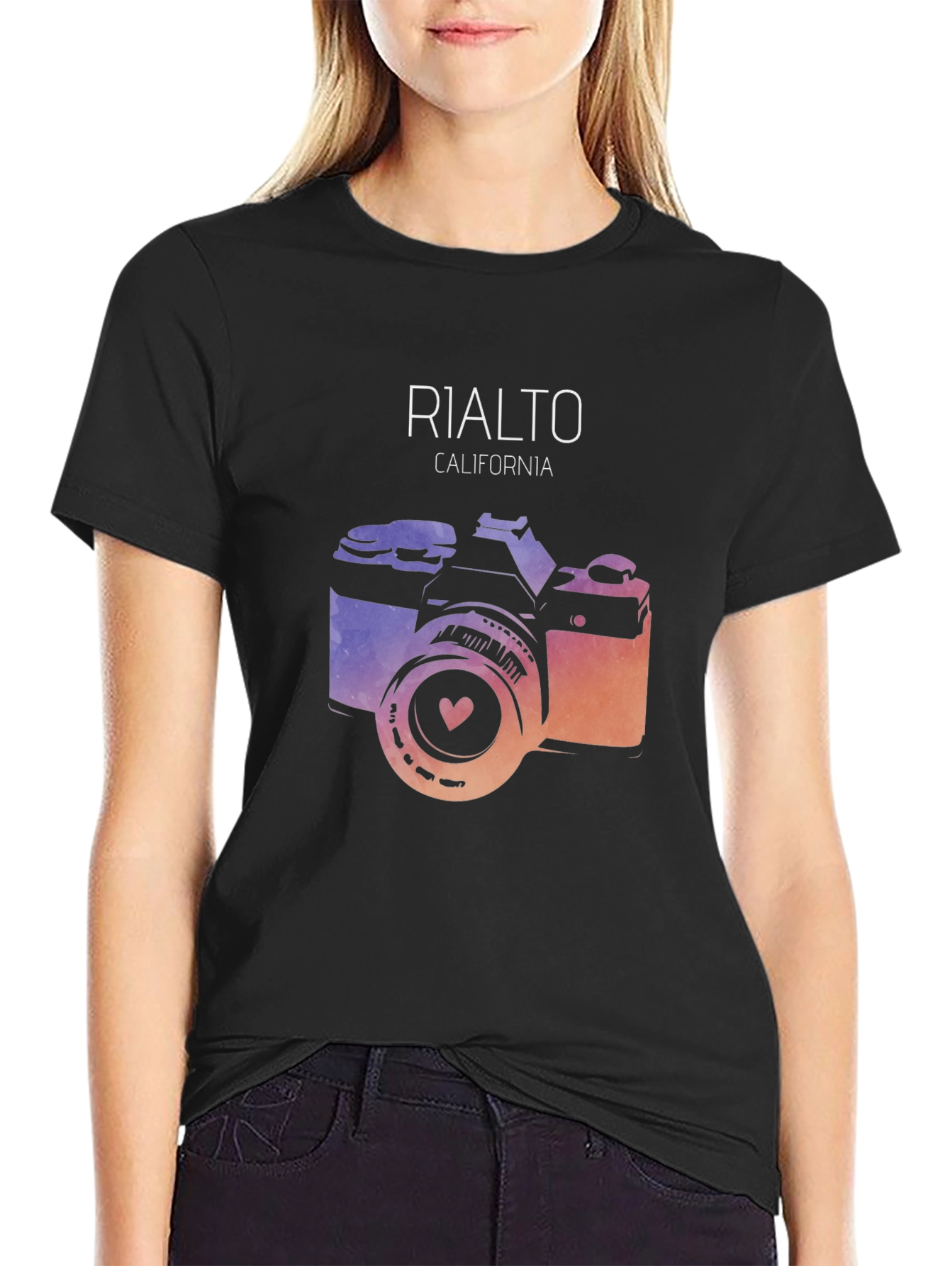 Rialto California Camera Graphic Tee